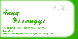 anna misangyi business card